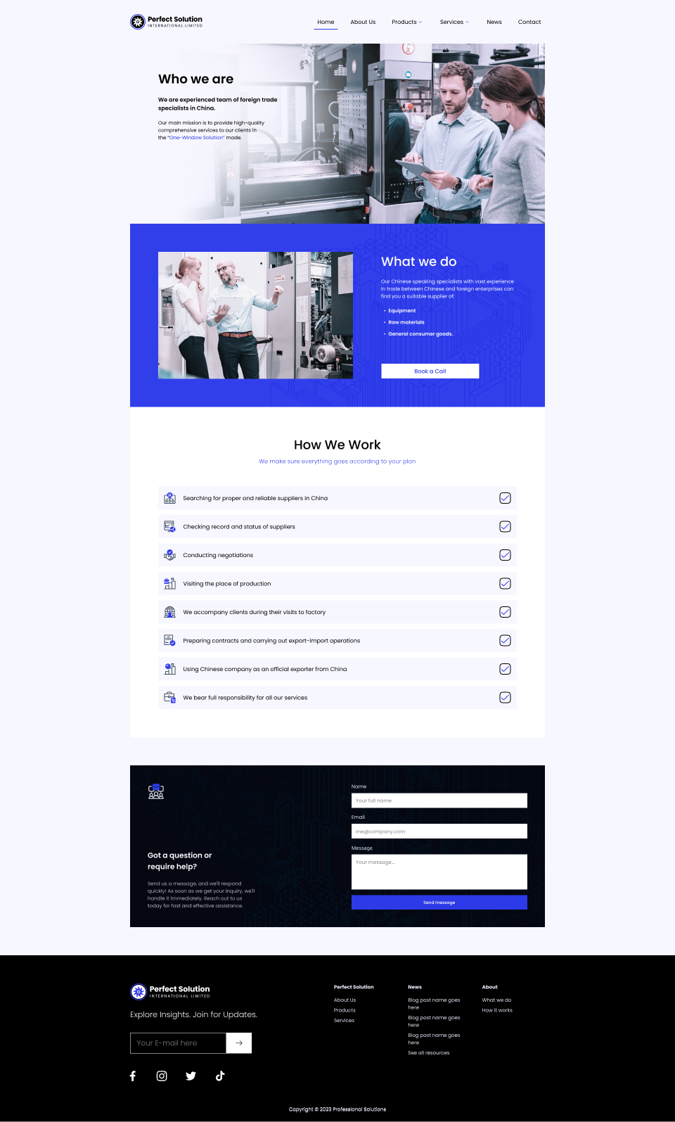 Perfect Solutions Mobile Layout